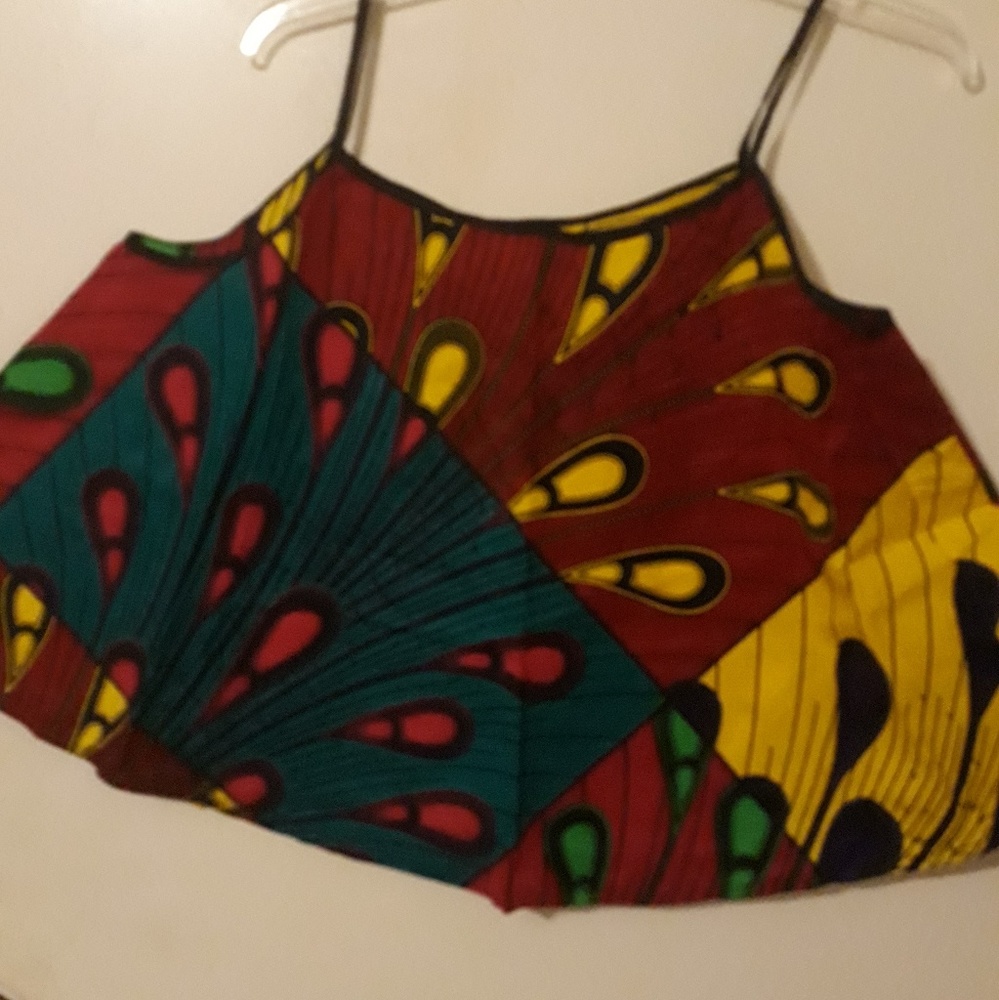 African print blouse
